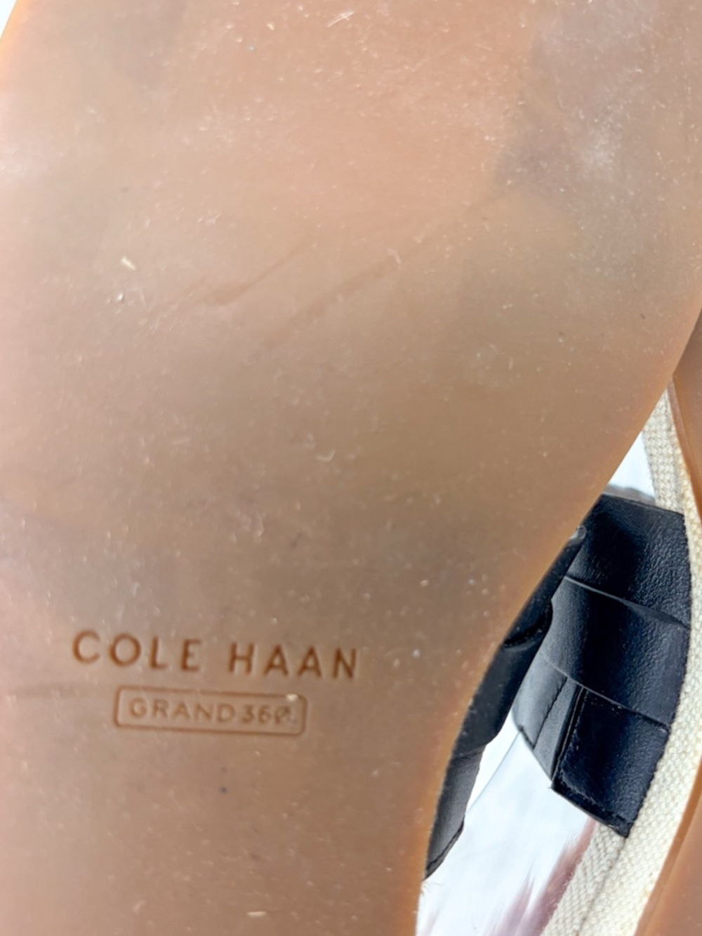 Cole Haan Francine Black Leather Double-Strap Slide Sandal, NEW Size 7 MSRP $150 - Picture 11 of 13